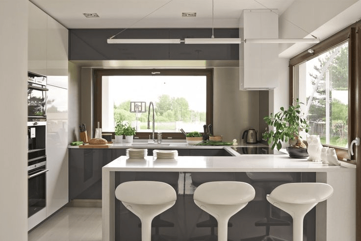 dizayn kuhni s oknom s minimalisticheskom stile дизайн кухни с окном в стиле минимализм