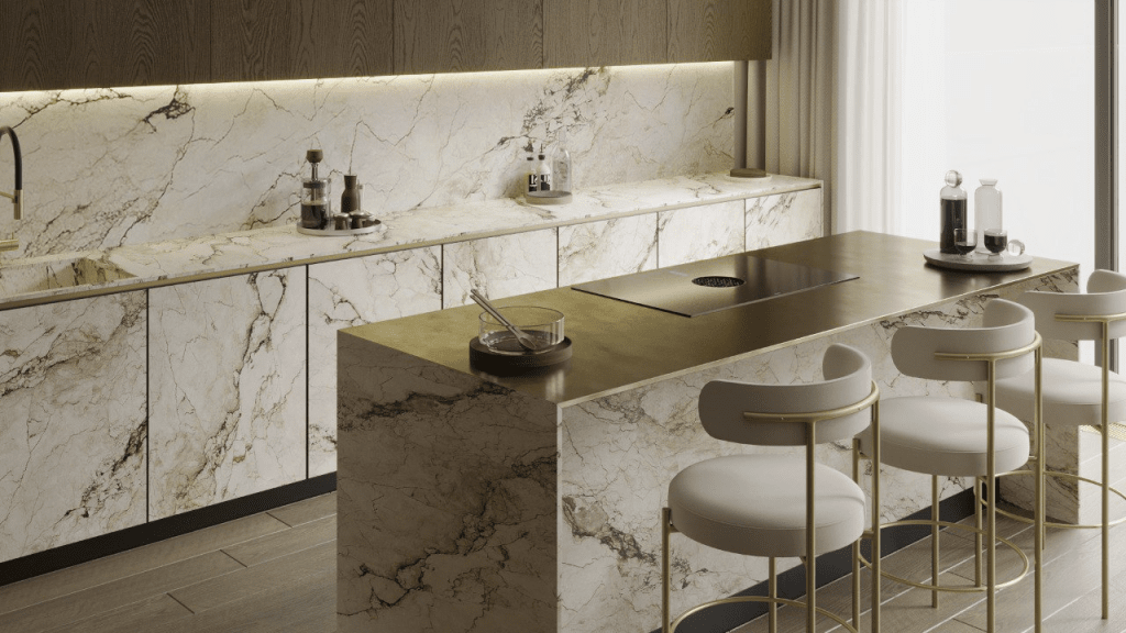 столешница из кварцевого агломерата как тренд кухни